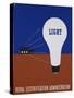 Light: Rural Electrification Administration Poster-Lester Beall-Stretched Canvas