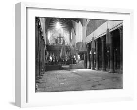 Light Shining in Church of the Nativity Photograph No.2 - Bethlehem, Palestine-Lantern Press-Framed Art Print