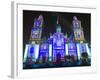 Light Show at Cathedral Metropolitana, District Federal, Mexico City, Mexico, North America-Christian Kober-Framed Photographic Print