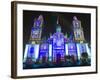 Light Show at Cathedral Metropolitana, District Federal, Mexico City, Mexico, North America-Christian Kober-Framed Photographic Print