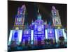 Light Show at Cathedral Metropolitana, District Federal, Mexico City, Mexico, North America-Christian Kober-Mounted Photographic Print