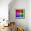 Light Speed. Spectrum of Rainbow Colored Rays.-landio-Framed Photographic Print displayed on a wall