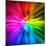 Light Speed. Spectrum of Rainbow Colored Rays.-landio-Mounted Photographic Print