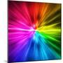 Light Speed. Spectrum of Rainbow Colored Rays.-landio-Mounted Photographic Print