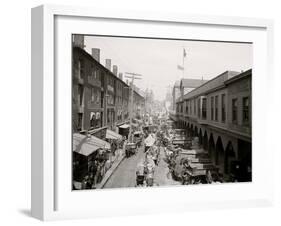 Light St., Looking North, Baltimore, Md.-null-Framed Photo