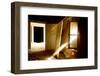 Light Streaming Through Window On Sand Covered House In Kolmanskop Ghost Town-Enrique Lopez-Tapia-Framed Photographic Print