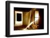 Light Streaming Through Window On Sand Covered House In Kolmanskop Ghost Town-Enrique Lopez-Tapia-Framed Photographic Print