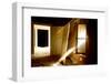 Light Streaming Through Window On Sand Covered House In Kolmanskop Ghost Town-Enrique Lopez-Tapia-Framed Photographic Print