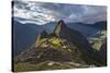 Light Streams Through The Clouds And Lights Parts Of The Ancient City Of Machu Picchu-Joe Azure-Stretched Canvas