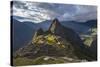 Light Streams Through The Clouds And Lights Parts Of The Ancient City Of Machu Picchu-Joe Azure-Stretched Canvas