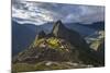 Light Streams Through The Clouds And Lights Parts Of The Ancient City Of Machu Picchu-Joe Azure-Mounted Photographic Print