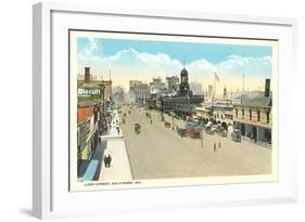 Light Street, Baltimore-null-Framed Art Print