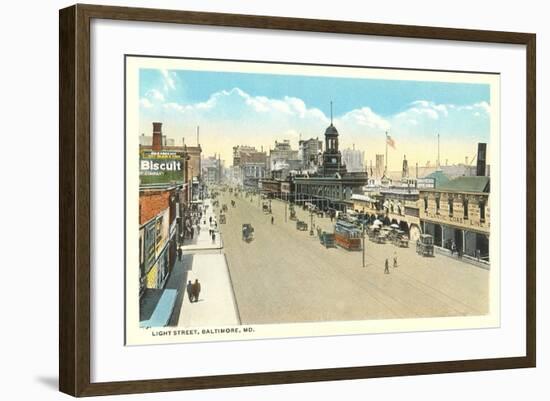 Light Street, Baltimore-null-Framed Art Print