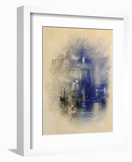 Light-Towers of La Hève, C.1844-J. M. W. Turner-Framed Giclee Print