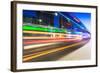 Light Traces on Traffic Junctions at Night-06photo-Framed Photographic Print