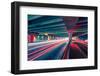 Light Traces on Traffic Junctions at Night-06photo-Framed Photographic Print