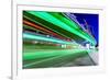 Light Traces on Traffic Junctions at Night-06photo-Framed Photographic Print