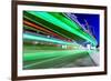 Light Traces on Traffic Junctions at Night-06photo-Framed Photographic Print