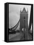 Light Traffic across Tower Bridge on an Overcast Day-Carl Mydans-Framed Stretched Canvas