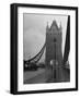Light Traffic across Tower Bridge on an Overcast Day-Carl Mydans-Framed Photographic Print