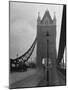 Light Traffic across Tower Bridge on an Overcast Day-Carl Mydans-Mounted Photographic Print