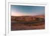 Light Trail In Badlands-Belinda Shi-Framed Photographic Print