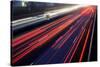 Light Trail View at A Busy Highway-XXLPhoto-Stretched Canvas