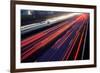 Light Trail View at A Busy Highway-XXLPhoto-Framed Photographic Print