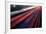 Light Trail View at A Busy Highway-XXLPhoto-Framed Photographic Print