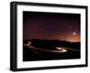 Light Trails and Stars Cape with Venus, Jupiter, Orion and Moon, Peak District Nat'l Park, England-Ian Egner-Framed Photographic Print