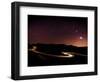 Light Trails and Stars Cape with Venus, Jupiter, Orion and Moon, Peak District Nat'l Park, England-Ian Egner-Framed Photographic Print