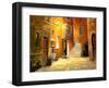 Lighted Alley-Haixia Liu-Framed Art Print