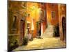 Lighted Alley-Haixia Liu-Mounted Art Print