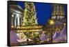 Lighted Sign at Gendarmenmarkt Christmas Market-Jon Hicks-Framed Stretched Canvas