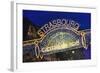 Lighted Sign at Strasbourg Christmas Market-Jon Hicks-Framed Photographic Print