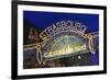 Lighted Sign at Strasbourg Christmas Market-Jon Hicks-Framed Photographic Print