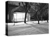 Lighted South Dakota Porch in Winter-John Vachon-Stretched Canvas