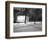 Lighted South Dakota Porch in Winter-John Vachon-Framed Photographic Print