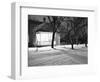 Lighted South Dakota Porch in Winter-John Vachon-Framed Photographic Print