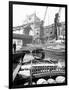 Lighters Approaching the General Steam Navigation Company's Wharf by Tower Bridge, London, C1905-null-Framed Photographic Print