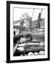 Lighters Approaching the General Steam Navigation Company's Wharf by Tower Bridge, London, C1905-null-Framed Premium Photographic Print