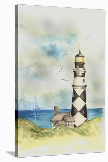 Lighthouse 01A-Maria Trad-Stretched Canvas