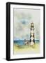 Lighthouse 01A-Maria Trad-Framed Giclee Print