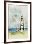 Lighthouse 01A-Maria Trad-Framed Giclee Print