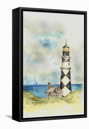 Lighthouse 01A-Maria Trad-Framed Stretched Canvas