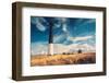 Lighthouse against  Beautiful Cloudscape-NejroN Photo-Framed Photographic Print