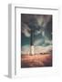 Lighthouse against  Beautiful Cloudscape-NejroN Photo-Framed Photographic Print