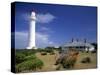 Lighthouse, Airey's Inlet, Victoria, Australia-Walter Bibikow-Stretched Canvas