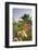 Lighthouse and Bougainvillea-George Oze-Framed Photographic Print