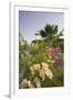 Lighthouse and Bougainvillea-George Oze-Framed Photographic Print